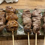やきとん酒場 ヤマネ肉店 - やきとん5種盛合わせ