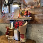 R-S - 座ったテーブル席の周り