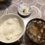 食宴和 - 締めの白ごはんとあら汁