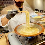 焼鳥 一石三鳥 勝どき - 20250220一石三鳥特製　水炊き鍋　選べる〆　ちゃんぽん麺①