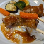 キッチン ブルー グローブ - 人参を添えて