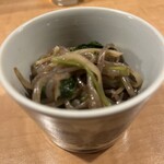 一品料理 高倉 - 生姜が入って大人のお通し　めちゃうま！