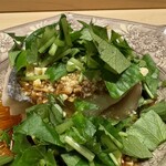 佐たけ - 太刀魚の酒蒸しアップ