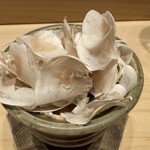 佐たけ - マッシュルームの茶碗蒸しアップ