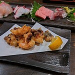 まる両 - タコ唐揚げ。