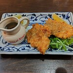 まる両 - アジフライ。美味しいから、もう少し欲しい（笑）