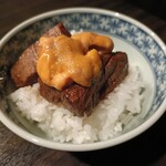 SATOブリアン にごう - スペシャルコースはデフォルトでブリめしにウニが乗ります