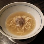 SATOブリアン - しめのお食事(テールスープの塩ラーメン)
