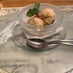 フライング ピッグ - 本日のデザート⭐︎ラムレーズンのセミフレッド　ラムレーズンは大人な味でほろ苦