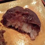 甘味処 桝屋 - おはぎ(断面)