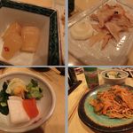 ちろり - 2014' 7/1 らっきょう・えいひれ・お新香・ナポリタン