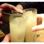 大どころ - 先ずは「柚子酒のソーダ割り」と「焼酎」で乾杯！ 