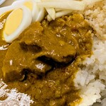 tell me キッチン - ポークカレー　無農薬玄米と白米ごはん半分づつ