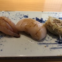 鮨 銀座おのでら 弟 本店 - 甘海老、ホタテ、ズワイガニの最強トリオ