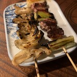 鍵屋 - とり皮やき/合鴨塩やき