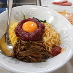 龍園 - 桜ユッケビビンバ