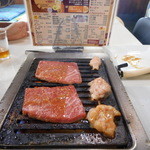 上前沢牛上カルビ・ロース・上タン