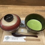 あんみつの深緑堂 - 配膳時