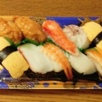 ディオ - 満腹にぎり寿司 10貫 (税抜)298円 ※開封後 (2025.02.21)