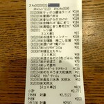 ディオ - レシート 計2,996円 (2025.02.21)