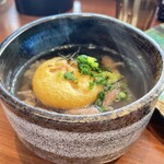 肉の隠れ家 おあがり - 薬味をたっぷり乗せて味変