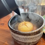 肉の隠れ家 おあがり - あったかい出汁をかけてひつまぶしスタイルへ