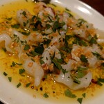 トラットリア ・チャオロ - 北海水タコのカルパッチョ