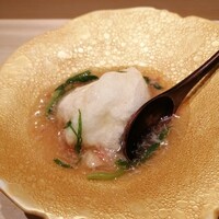 恵比寿 鮨 はつめ - 鯛かぶら蒸し