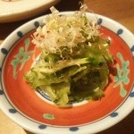 ふく鶴 - (コース)お通し(ゴーヤの梅肉和え)