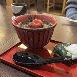 旬菜 さか田 - お茶漬け 梅  熱々で嬉しい