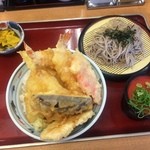 天ぷら食堂おた福 - 海鮮天丼定食＋海老１本