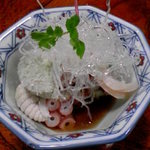 元祖たこ料理 保乃家 - たこの肺、卵も入った貴重な酢の物