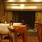 レストラン・パッション - 暖炉では肉料理が焼かれます。