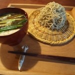 そば切り文目堂 - 細切り 鴨汁そば