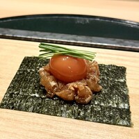 焼鳥 天赦 - ささみのユッケ