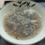 肉吸い専門店 - 出汁、肉ともにもうちょいあるとさらに嬉しいのだが…