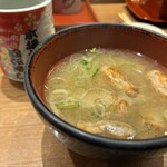もりもり寿し - えびのお味噌汁260円
