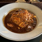 中之島ソーシャルイートアウェイク - 牛肉煮込みのオムライス