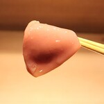 東麻布 天本 - 帆立貝の卵巣