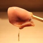 東麻布 天本 - 帆立貝の卵巣