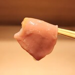 東麻布 天本 - 帆立貝の卵巣