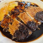 洋食屋 金長 - 料理写真:那須御養卵のオムライス　大盛(ごはん400g卵3コ)  トッピング　ロースカツ