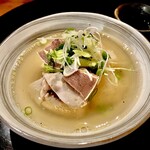 渋谷の日本酒ダイニング sakeba - 20250218逸品　豚タンの白だし煮込み990円