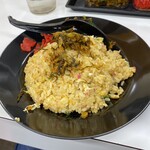 長浜ラーメン力 - 辛子高菜乗せました