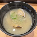すしざんまい - アサリお味噌汁ハーフ