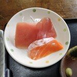 とんかつ専門店 かつ一 - 小皿（刺身）