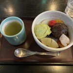 福島家 - 抹茶クリームあんみつ