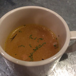 キングステーキ - ランチのスープ