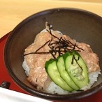 幸ずし - 皮ハギの肝あえ丼