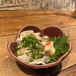 吟魚のはなれ  吟チロリ - 炙りエンガワポン酢